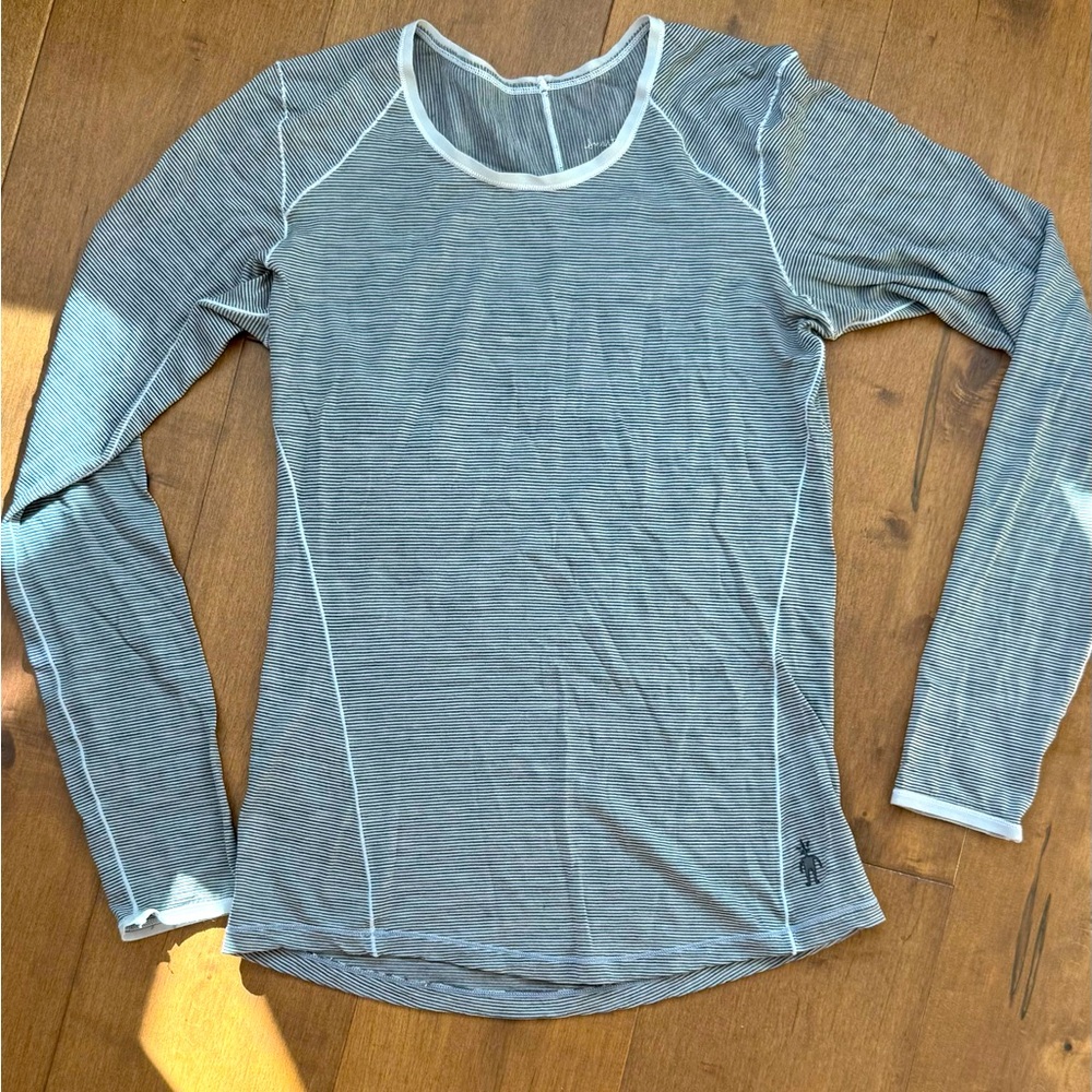 Smartwool Womens NTS Micro 150 Crew Long Sleeve Baselayer Grey XS